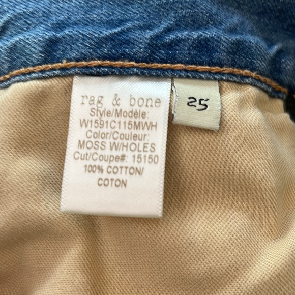 Rag & Bone Moss with Holes Womens jeans - Picture 5 of 5